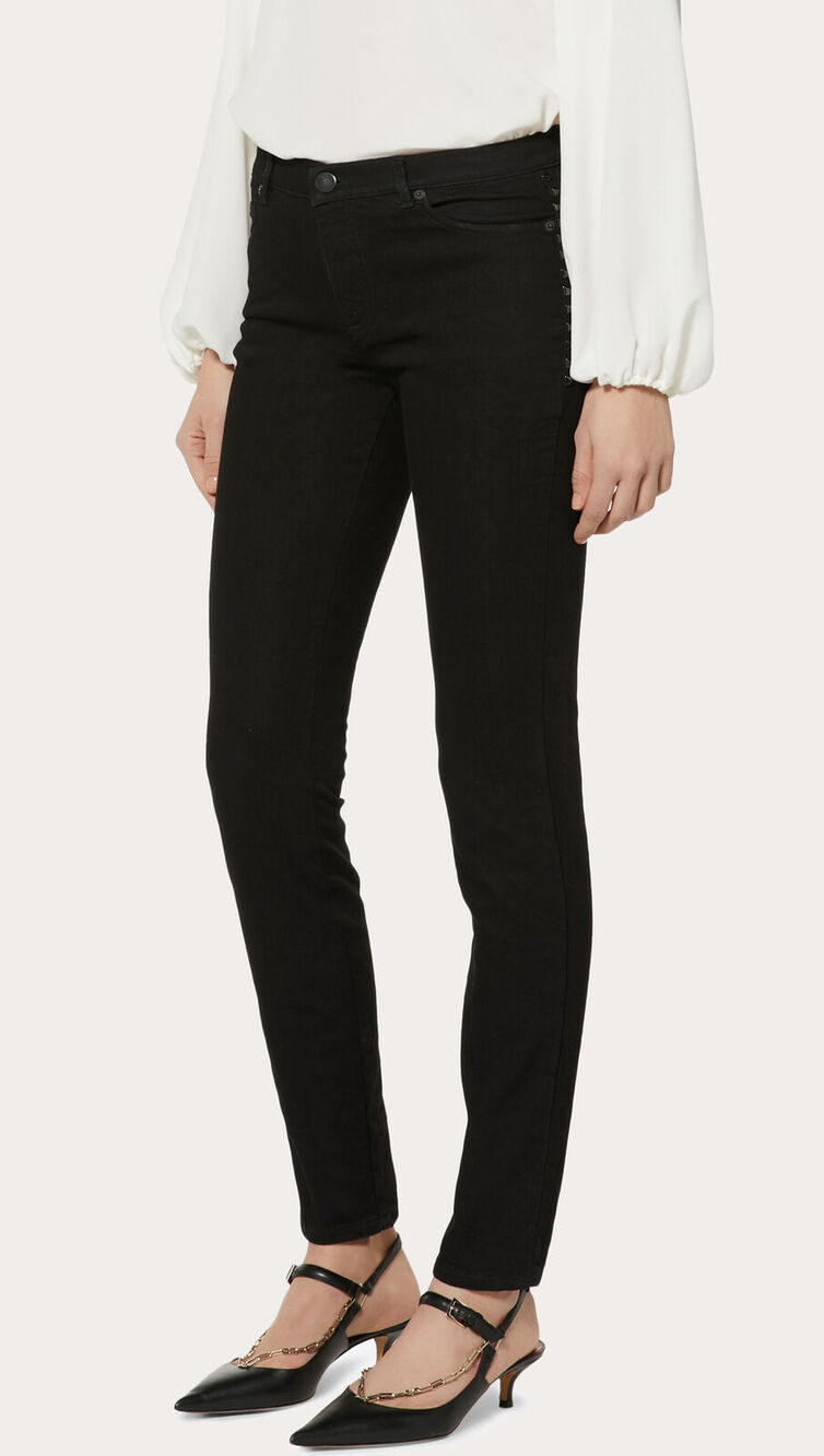 Valentino Rockstud Untitled 06. Black Skinny Jeans size 26 NWT